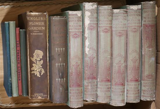A quantity of gardening books
